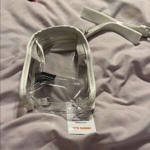 Little Earth Clear and White Mini clear stadium Bag